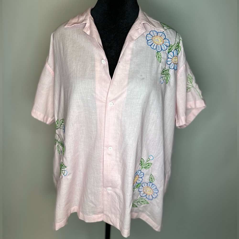 Harago Embroidered Short Sleeve Shirt - Picture 5 of 8